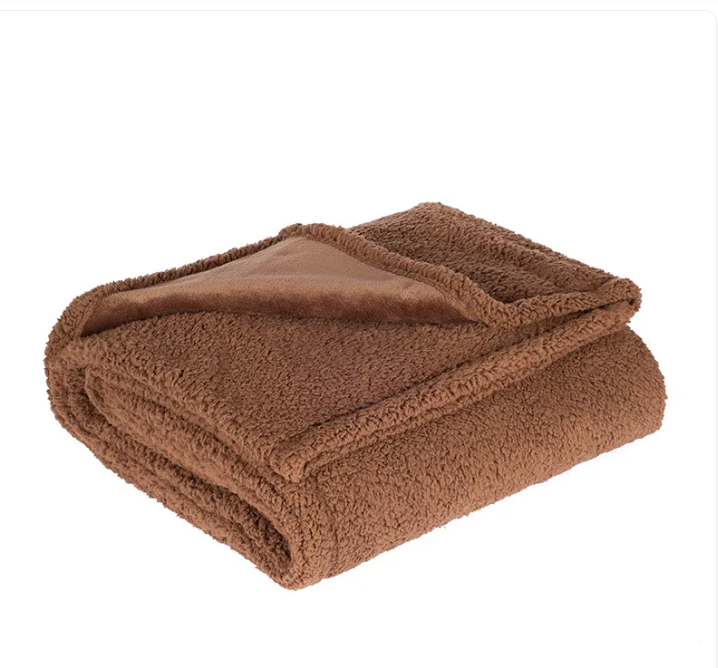 SnugCloud calming sherpa dog blanket