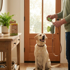 Clipping EarthWalk poop bags to a leash